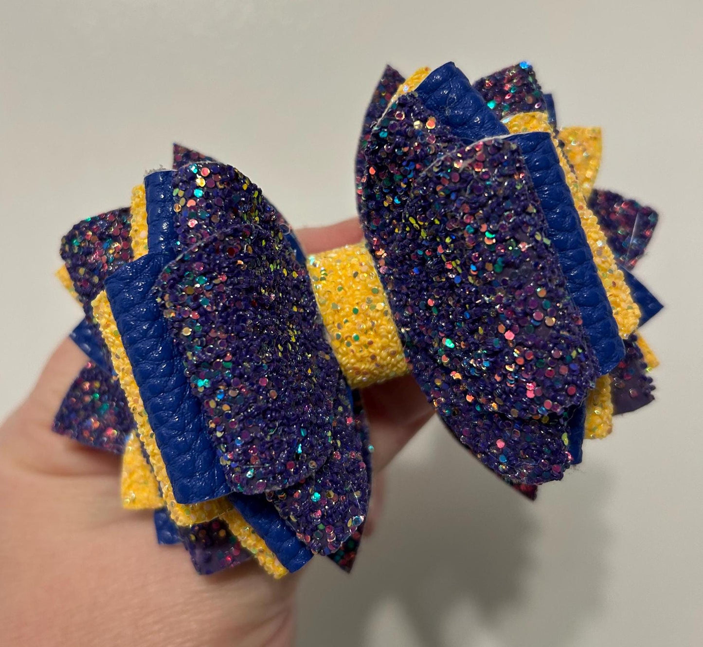 Rainbow Stanley Tumbler Bow Glitter Straw topper, purple blue yellow bladder cancer awareness