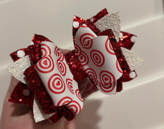 Stanley Tumbler Bow red pink love white Glitter hugs kisses xoxo do Straw Topper valentine hearts love target shopping bullseye sips trips