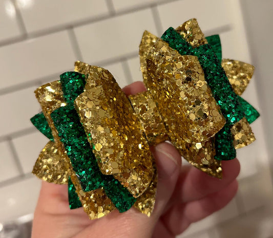 Stanley Tumbler Bow straw topper st saint pattys patricks day gold green lucky shamrock four leaf clover leprechaun