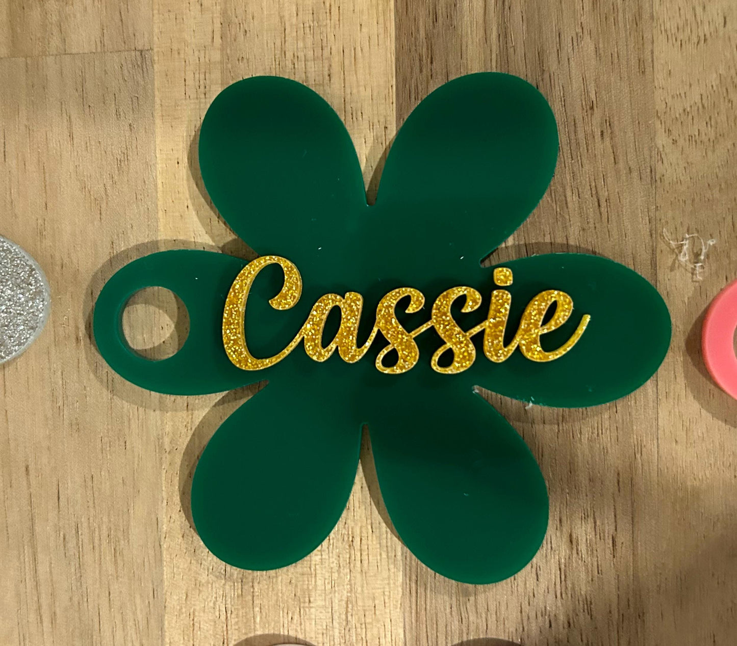 Tumbler Name plate for Stanley traveler 2.0 20/30/40oz flower pink lavender yellow green coral white orange purple blue red black leopard