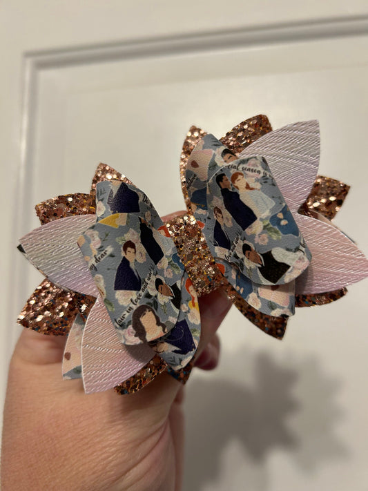 Tumbler Bow for Stanley, straw topper, mint indigo blue heather spring Starbucks cream rose gold Bridgerton brown glitter iridescent white