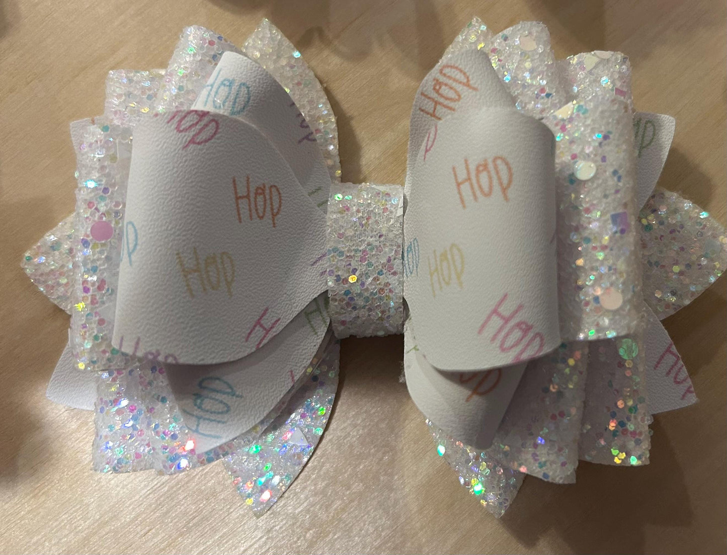 Can customize colors, Glitter Tumbler Bow for Stanley, straw topper, Easter peeps bunny pastel lavender white pink purple check