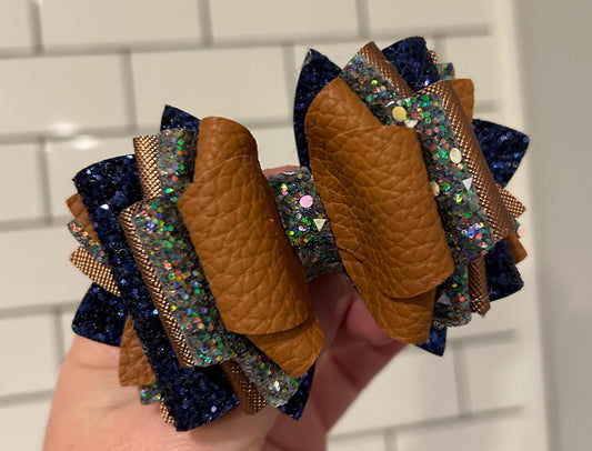 Tumbler Bow for Stanley, straw topper, twilight camel dart gray brown copper navy toast