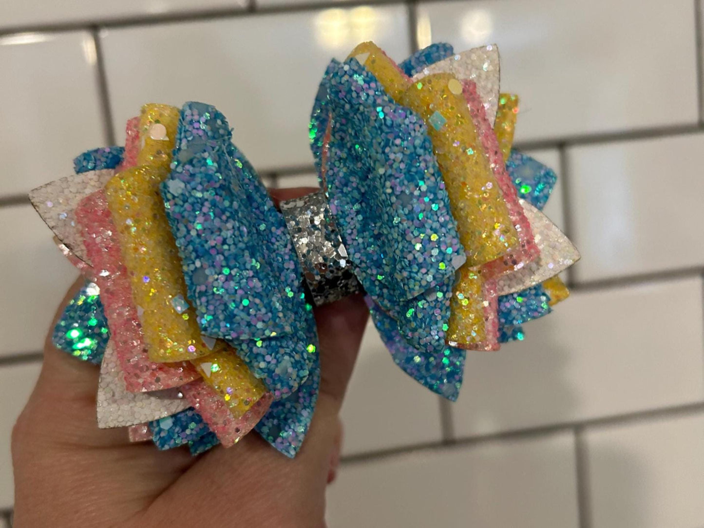 Stanley Tumbler Bow for straw topper, Easter cream egg cellence pink peach coral orange blue teal aqua pastel pop yellow pink blue white