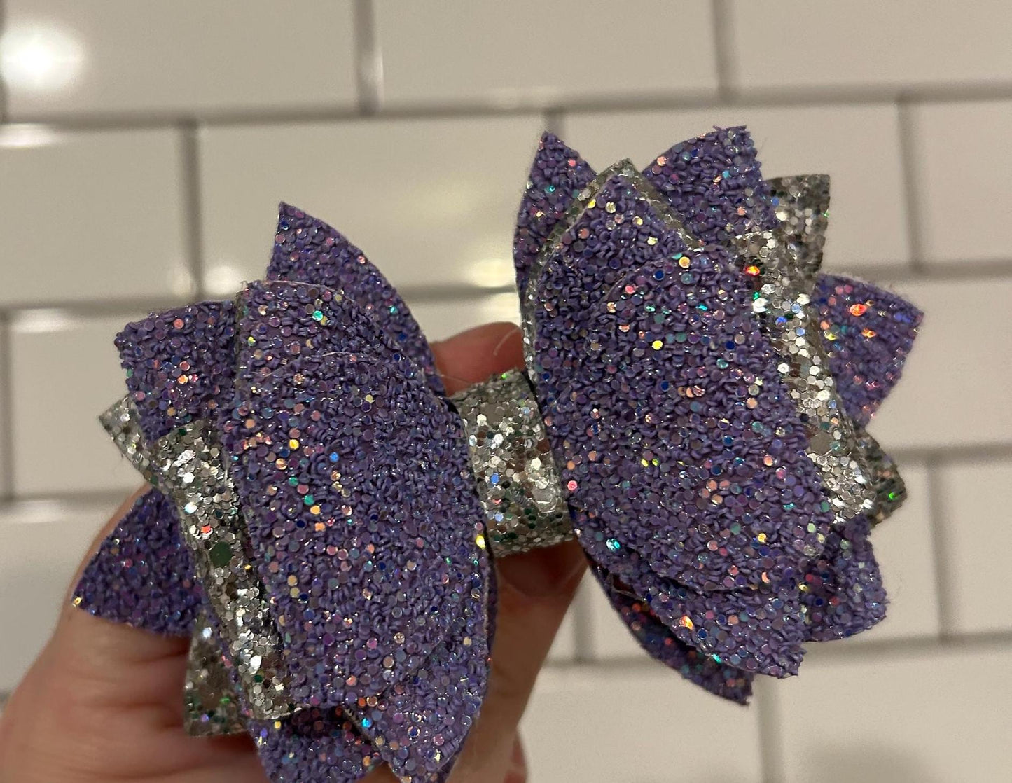 Can customize colors Glitter Tumbler Bow for Stanley, straw topper, Easter peeps hydrangea lavender white pink mint julep silver green