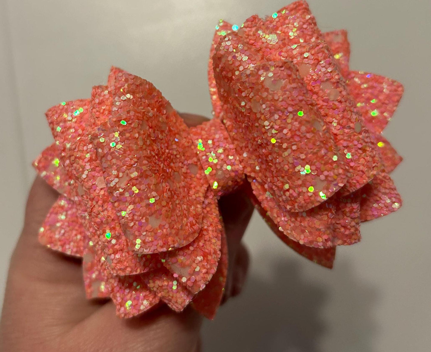 Stanley Tumbler Bow diamond Glitter Straw Topper orange tigerlilly peach rose petal shimmer nectarine shimmer elf coral fusion