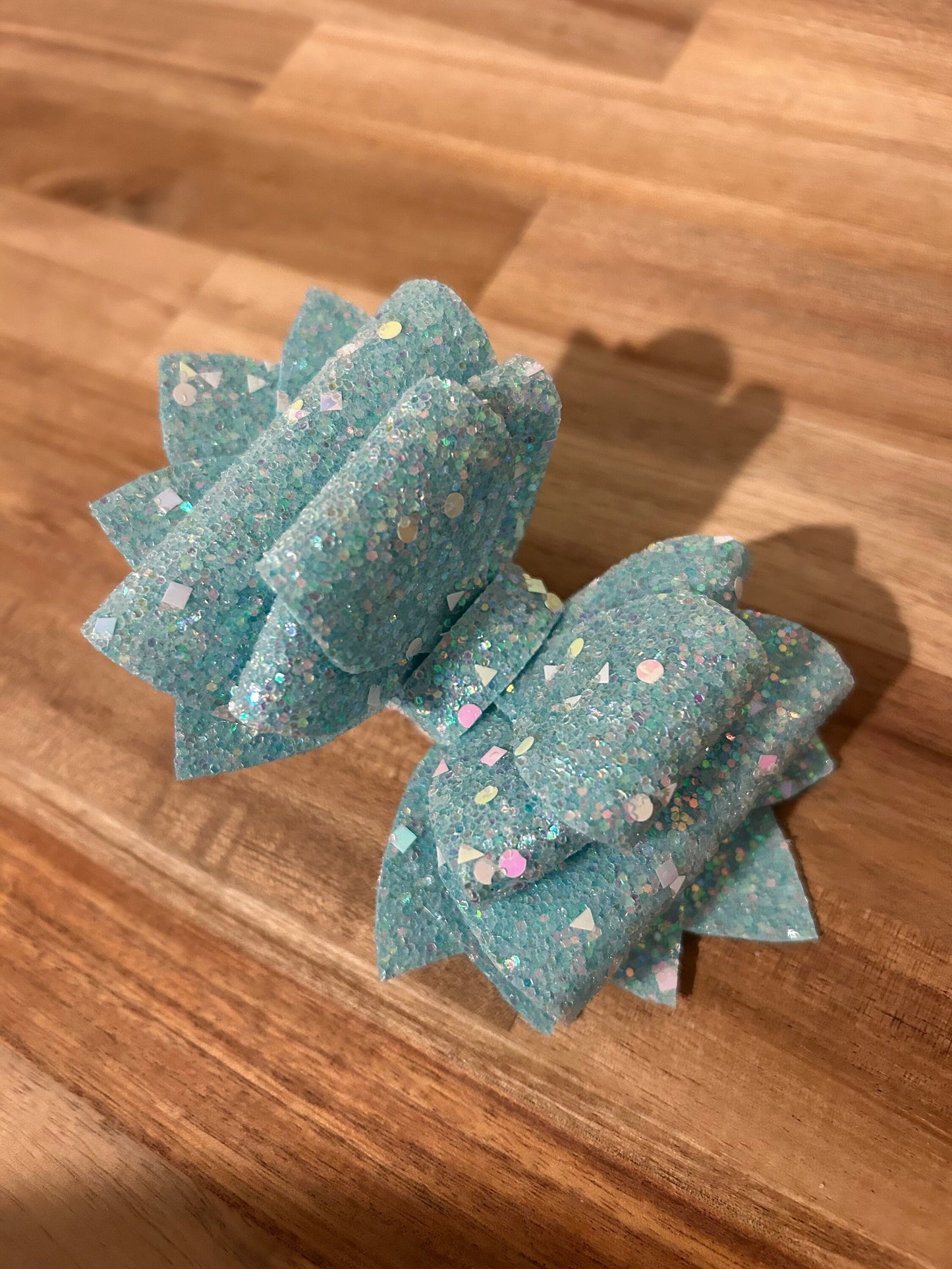 Glitter Tumbler Bow for Stanley, straw topper, blueberry milk glitter blue green aqua turquoise