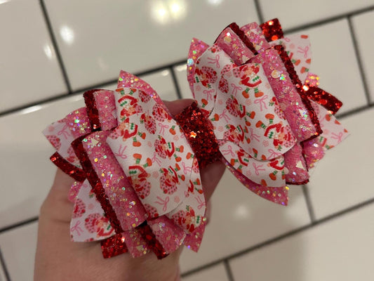 Strawberry girl Tumbler Bow for Stanley, straw topper pink, purple, orange camelia fuchsia shortcake  pink red white