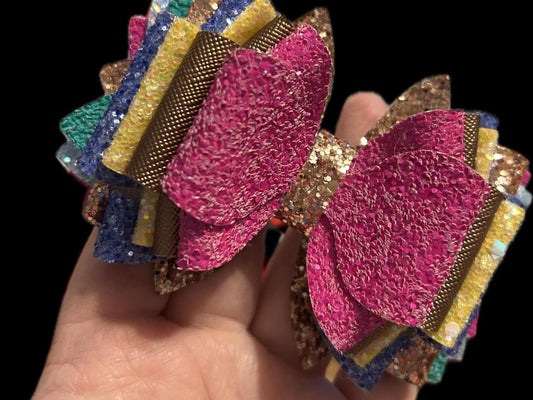 Tumbler Bow for Stanley straw topper copper tinsel princesses good girls not Disney blue green purple yellow orange peach pink gold