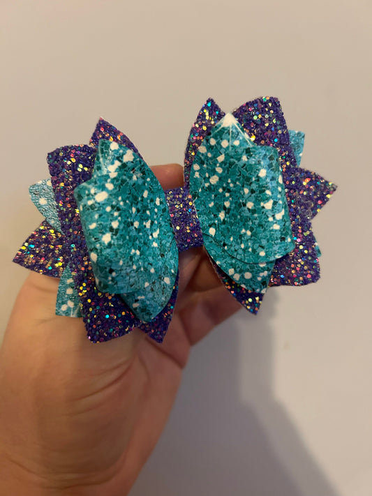 Stanley Tumbler Bow diamond Glitter Straw Topper lavender purple lilac pastel amethyst purple deep purple teal turquoise aqua faux teal glit