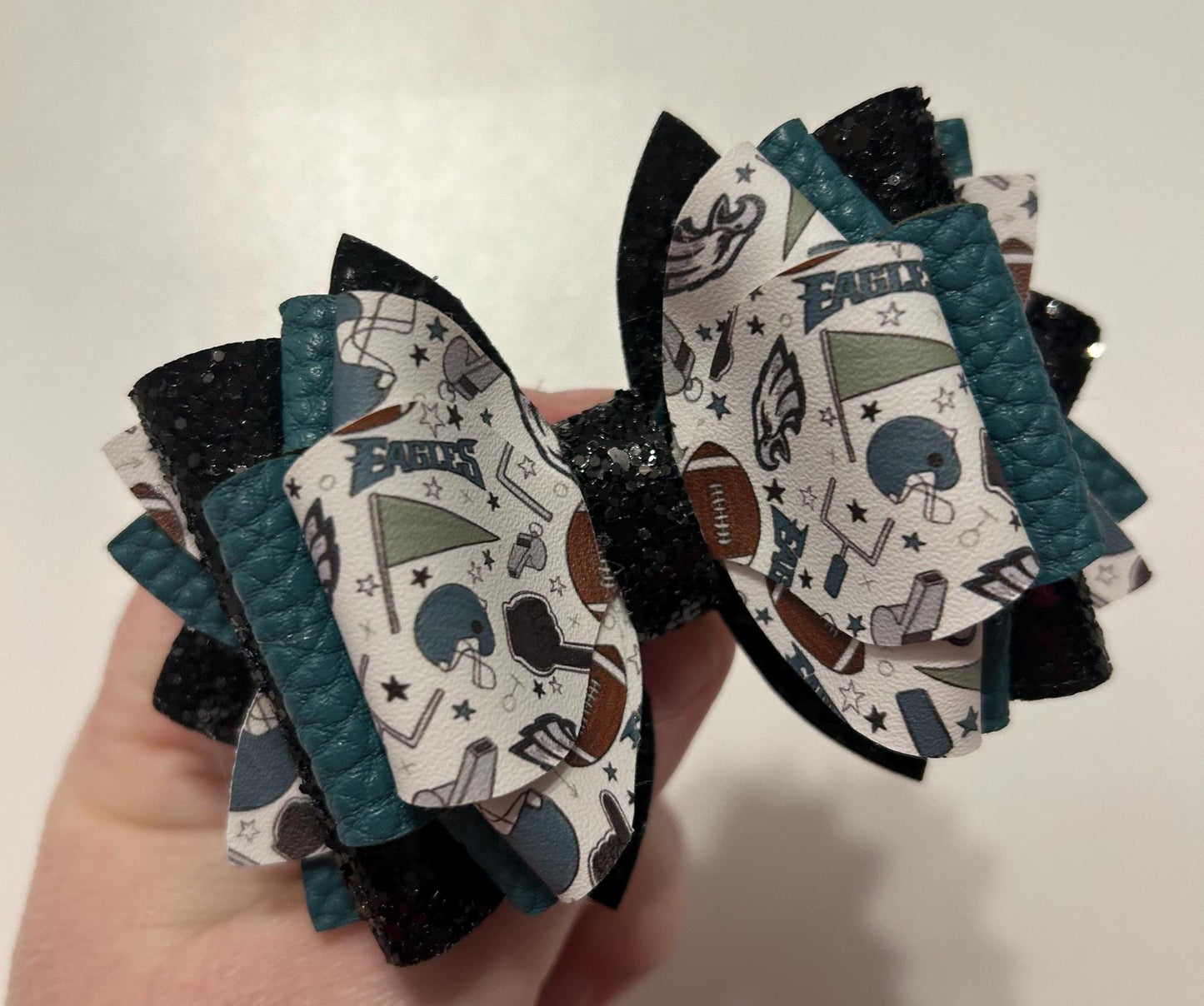 Philadelphia eagles football Tumbler Bow for Stanley, straw topper teal green blue black Super Bowl champs football