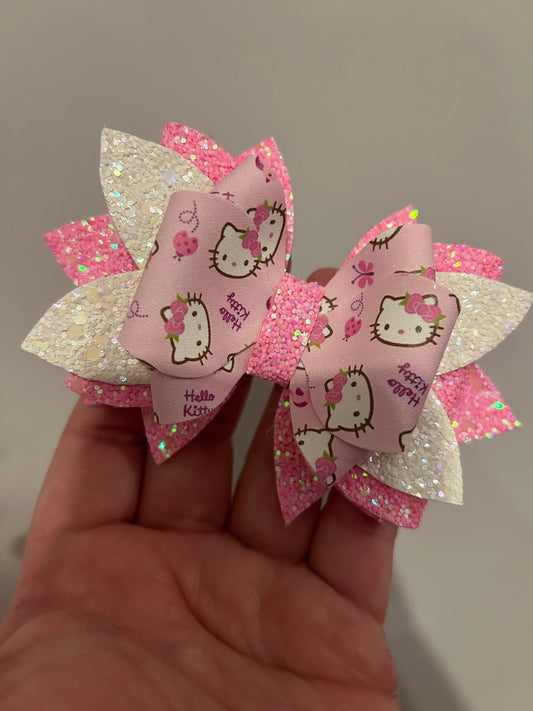 Pink hello kitty cat girly Tumbler Bow for Stanley, straw topper hot pink, Lavender white purple peony camelia bloom sizzling pink pink