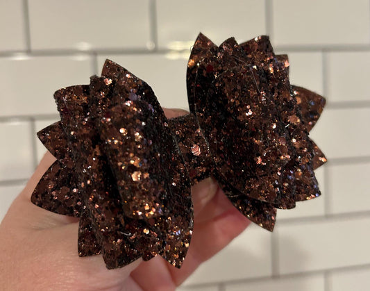 Stanley Tumbler Bow brown Glitter Straw Topper natural tan beige macadamia tan