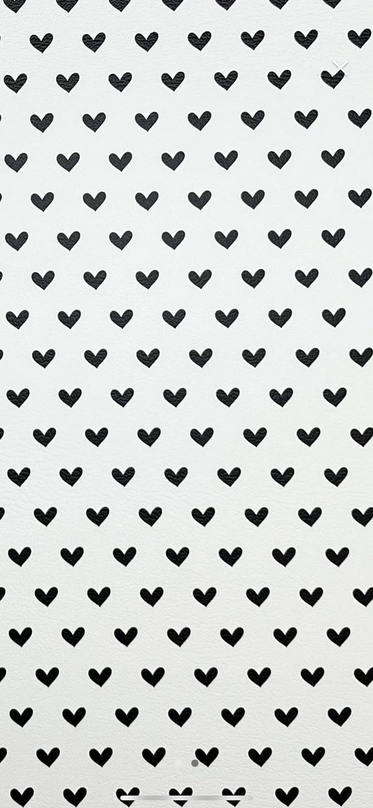 Glitter Tumbler Bow for Stanley, straw topper, Valentine’s Day hearts black white glitter