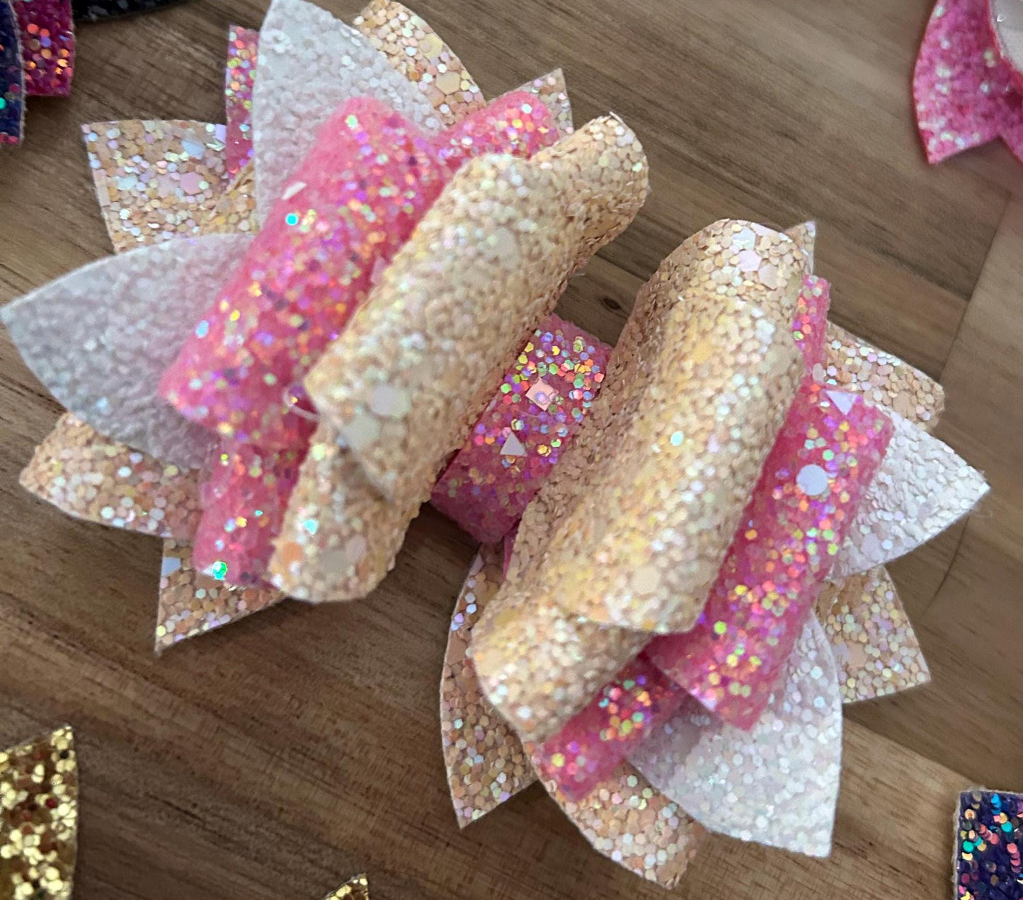 Pink fuchsia Barbie icon Tumbler Bow for Stanley straw topper hot peony camelia 80s 1980s peaches n cream and orange peach pink gold white