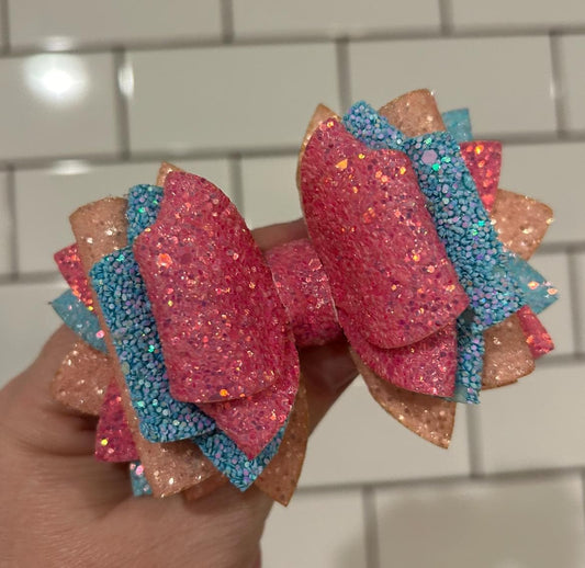 Stanley Tumbler Bow for straw topper, Easter cream egg cellence pink peach coral orange blue teal aqua