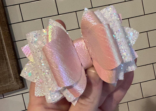 Stanley Tumbler Bow baby pink straw topper bloom winter lsf tulle iridescent love shack fancy ribbon Rosa almond rose white