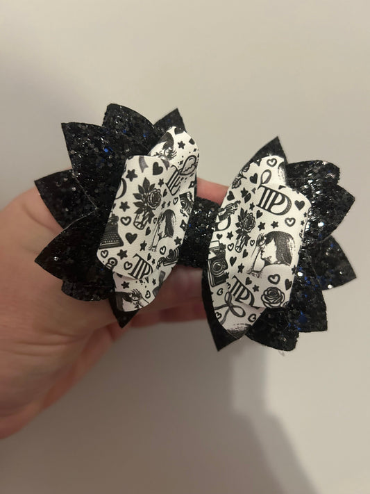 Taylor Swift Swifties TPD tortured poets department Tumbler Bow for Stanley, straw topper pink bloom red blue glitter black white purple