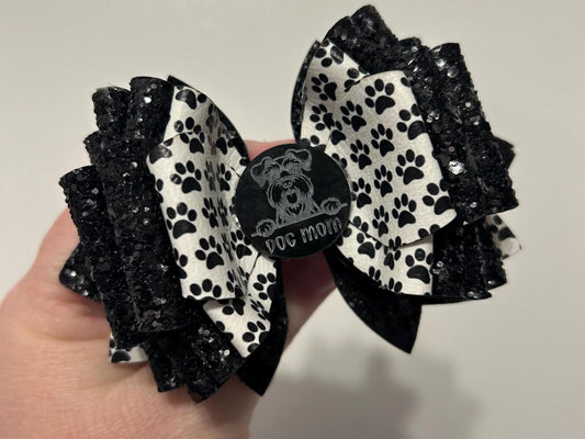 Glitter Tumbler Bow for Stanley, straw topper, paw dogs puppy puppies red white black cats dog mom schnauzer Labrador bulldog pit bull