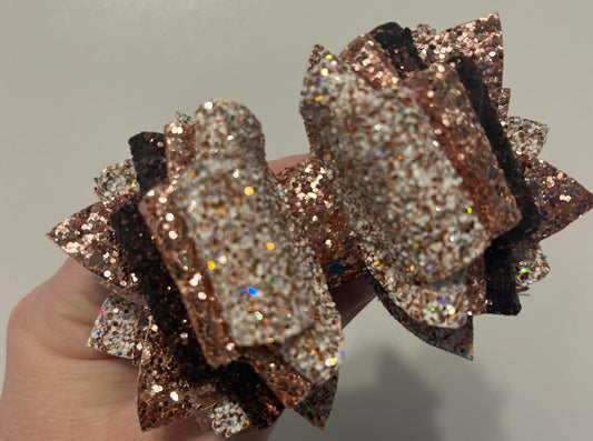 Tumbler Bow for Stanley, straw topper, brown cream magnolia queen maggie copper rose gold glitter chocolate gold basic brown cow leopard